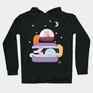 Cute Hamster in Space Cage Hoodie